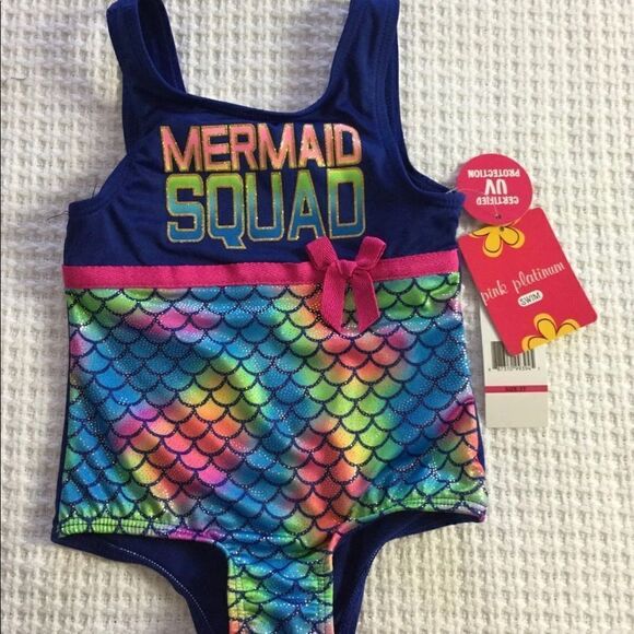 PINK PLATINUM little Girls Swim suit Size 2T - Picture 1 of 4